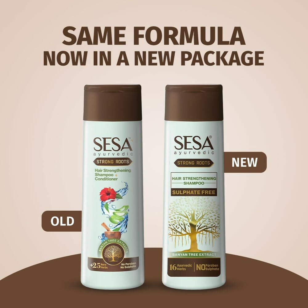 Sesa Strong Roots Sulphate Free Hair Strengthening Shampoo