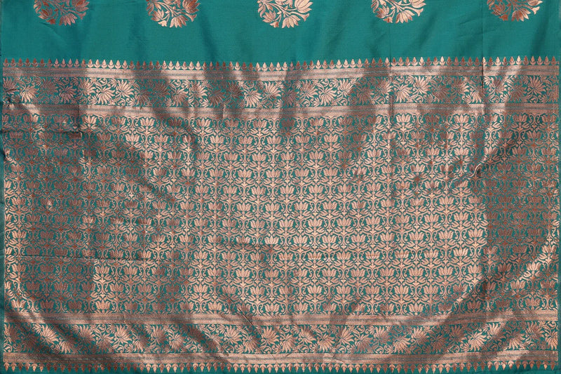 Vamika Rama Banarasi Jacquard Weaving Saree