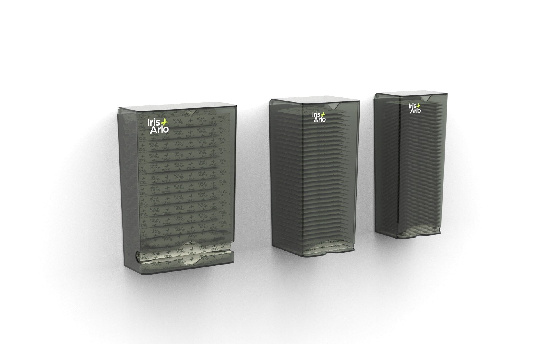 3-Pack | Recycled Plexiglass Wall-Mounted Dispensers