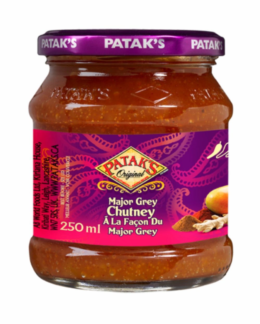 Patak's Major Grey Chutney 250ml