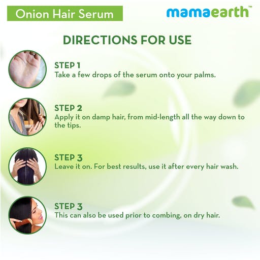 Mamaearth Onion Hair Serum For Strong , Frizz Free Hair (100 ml)