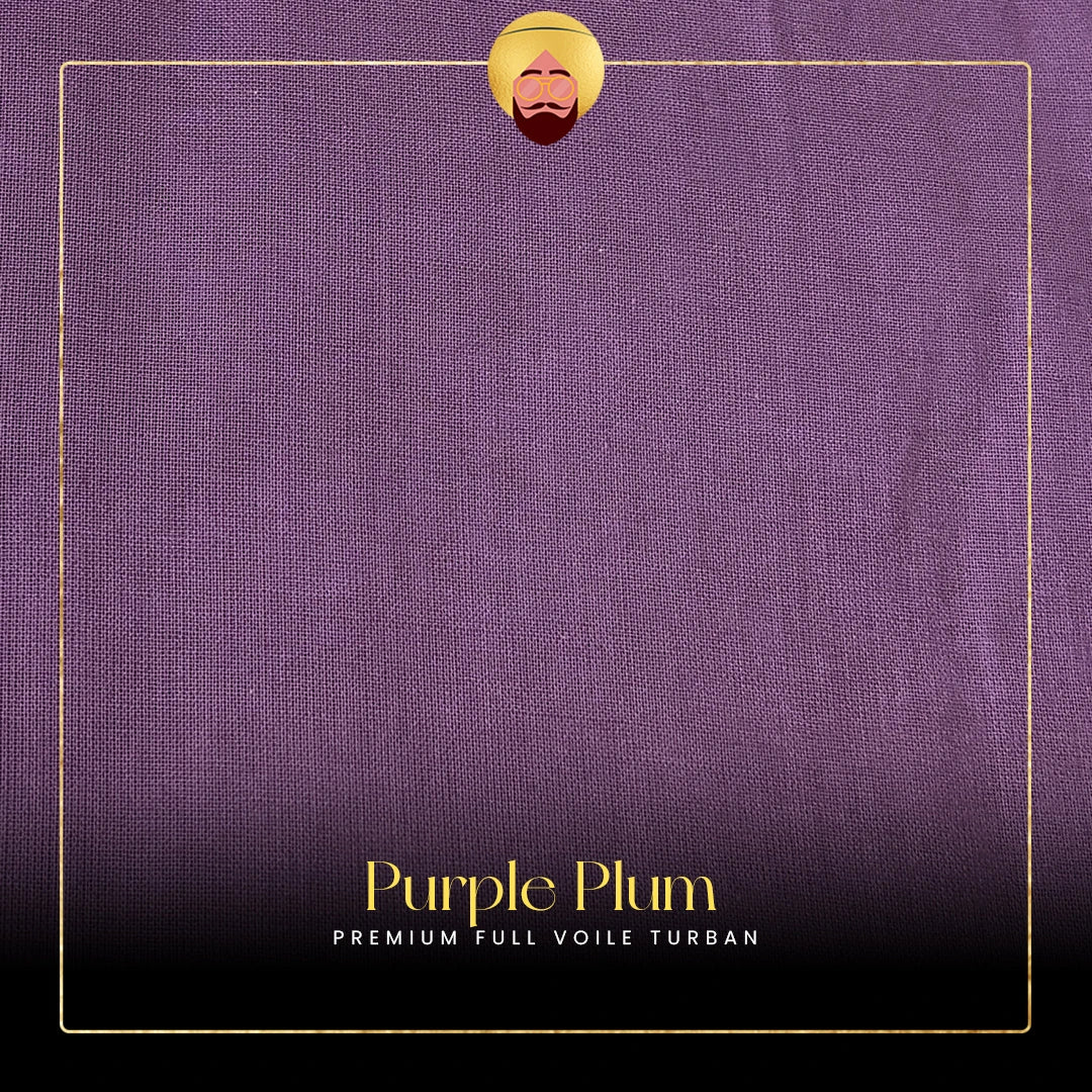 Purple Plum | Premium Full Voile Turban