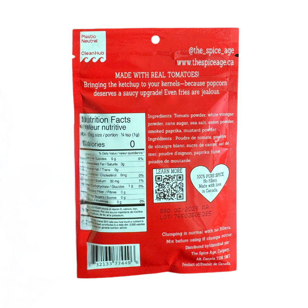 6-PACK CASE Ketchup Popcorn Seasoning