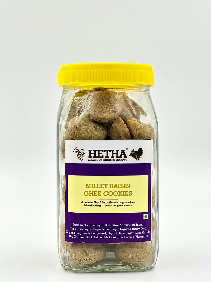 Hetha Millet Raisin (Munakka) Cookies with Ghee