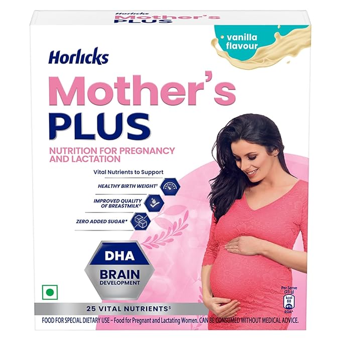 Mother's Horlicks - Health & Nutrition drink (Vanilla flavor powder) Pack of 200gm