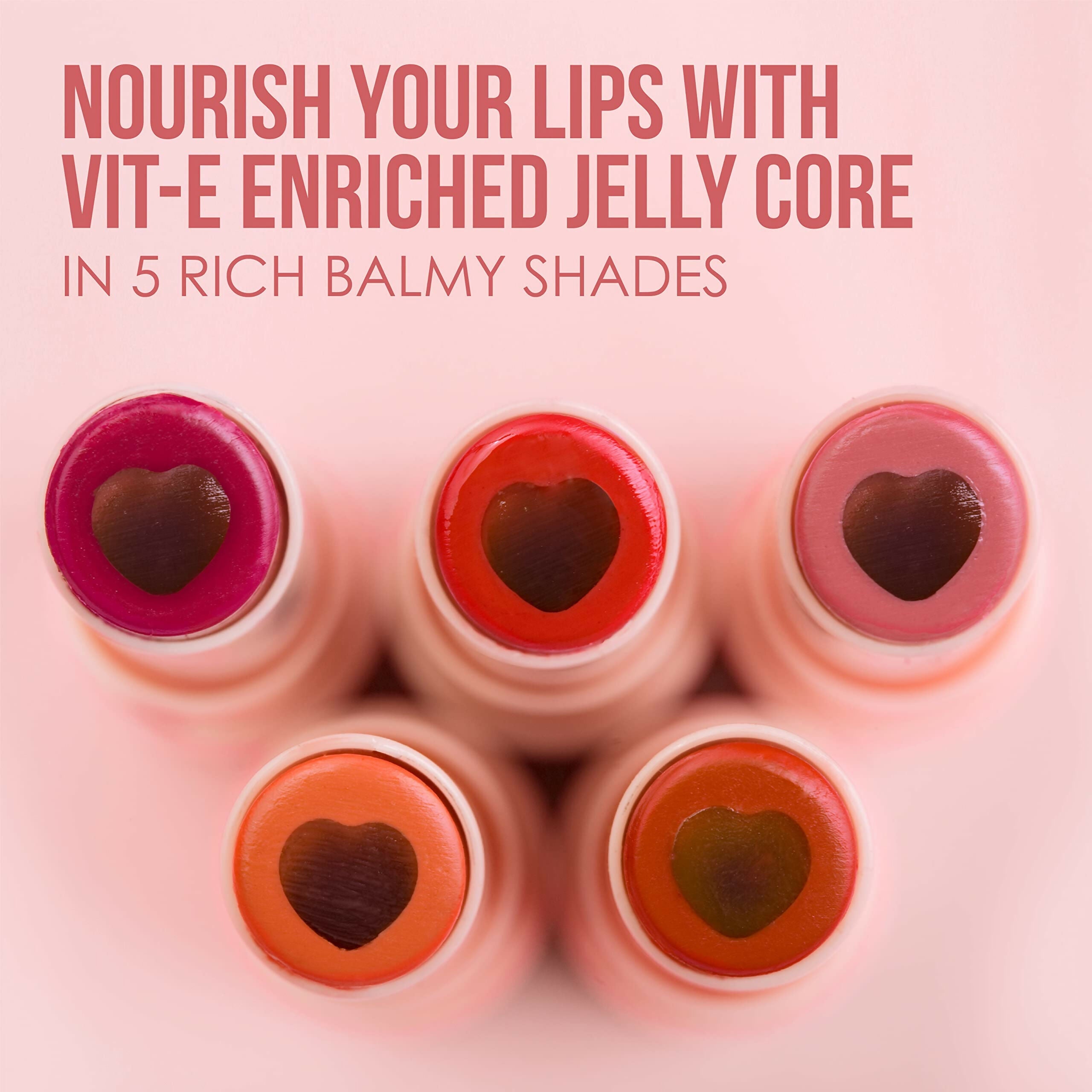 Blue Heaven Jelly & Butter Lip Balm - Light Red, infused with Shea Butter & Vitamin E, Fades Pigmentation