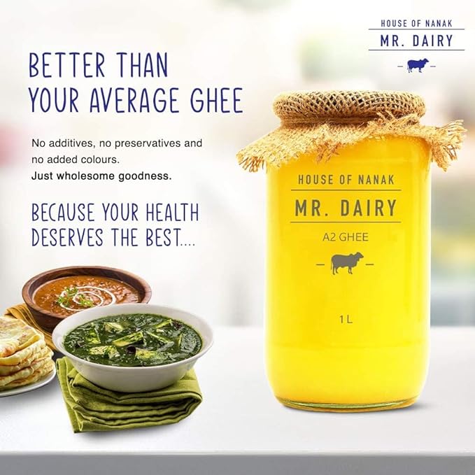 Mr. Dairy A2 Ghee | 100% Pure and Natural Ghee | Cultured Desi Ghee From A2 Milk