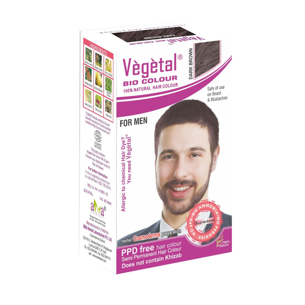Vegetal Bio Colour, Hair Color - Dark Brown For Men