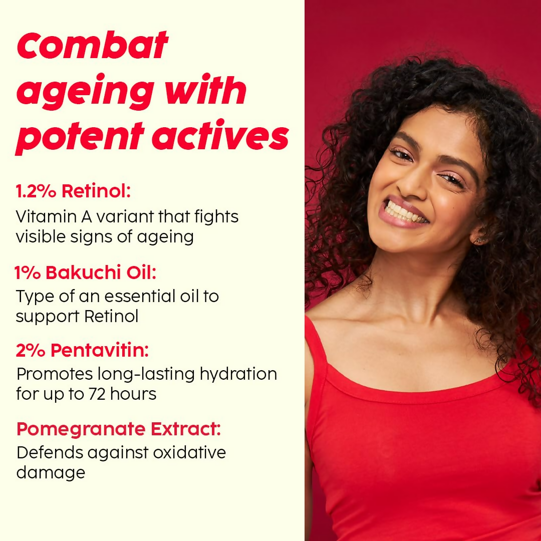 PLIX The Plant Fix Pomegranate 1% Retinol & 1% Bakuchi Oil Anti Ageing Night Cream