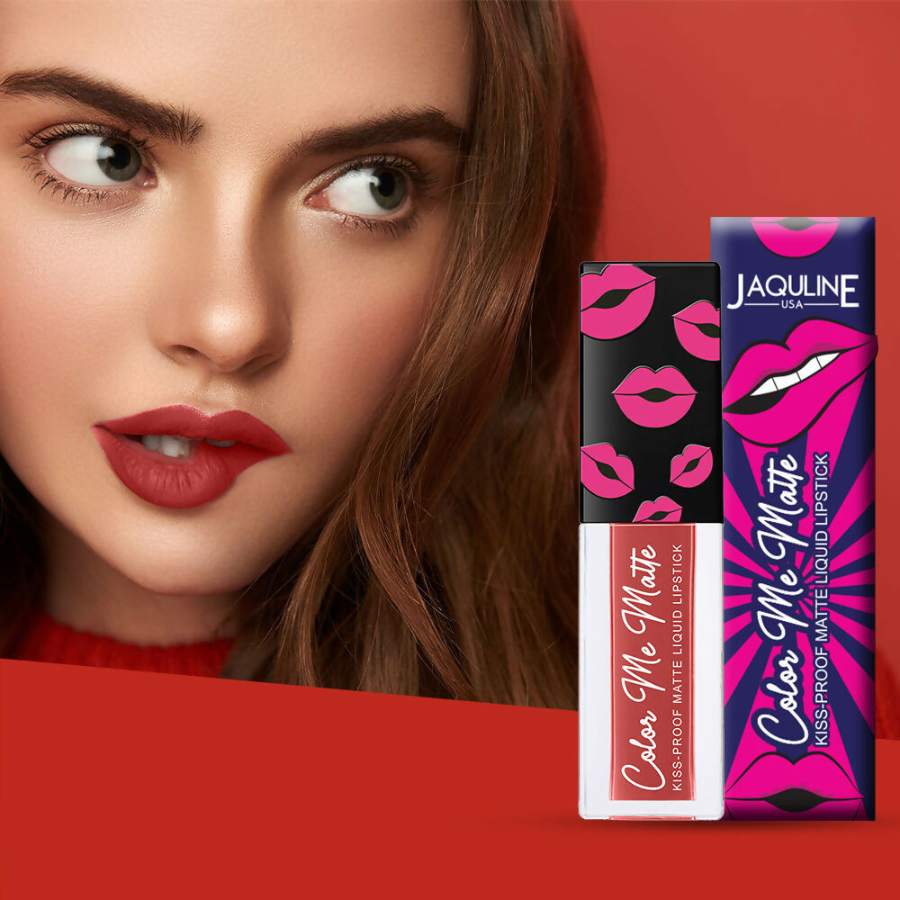 Jaquline USA Color Me Matte Liquid Lipstick - Plum