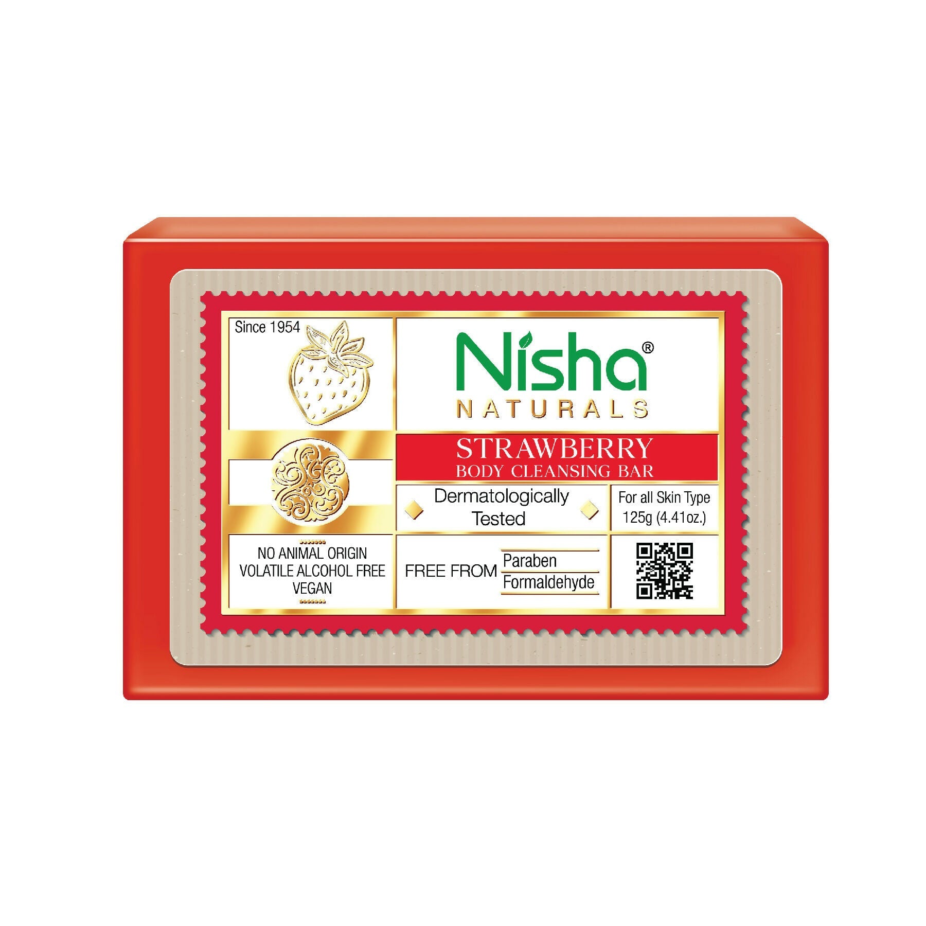 Nisha Strawberry Body Cleansing Soap Bar