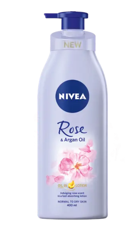 NIVEA ROSE & ARGAN OIL BODY LOTION 400 ml