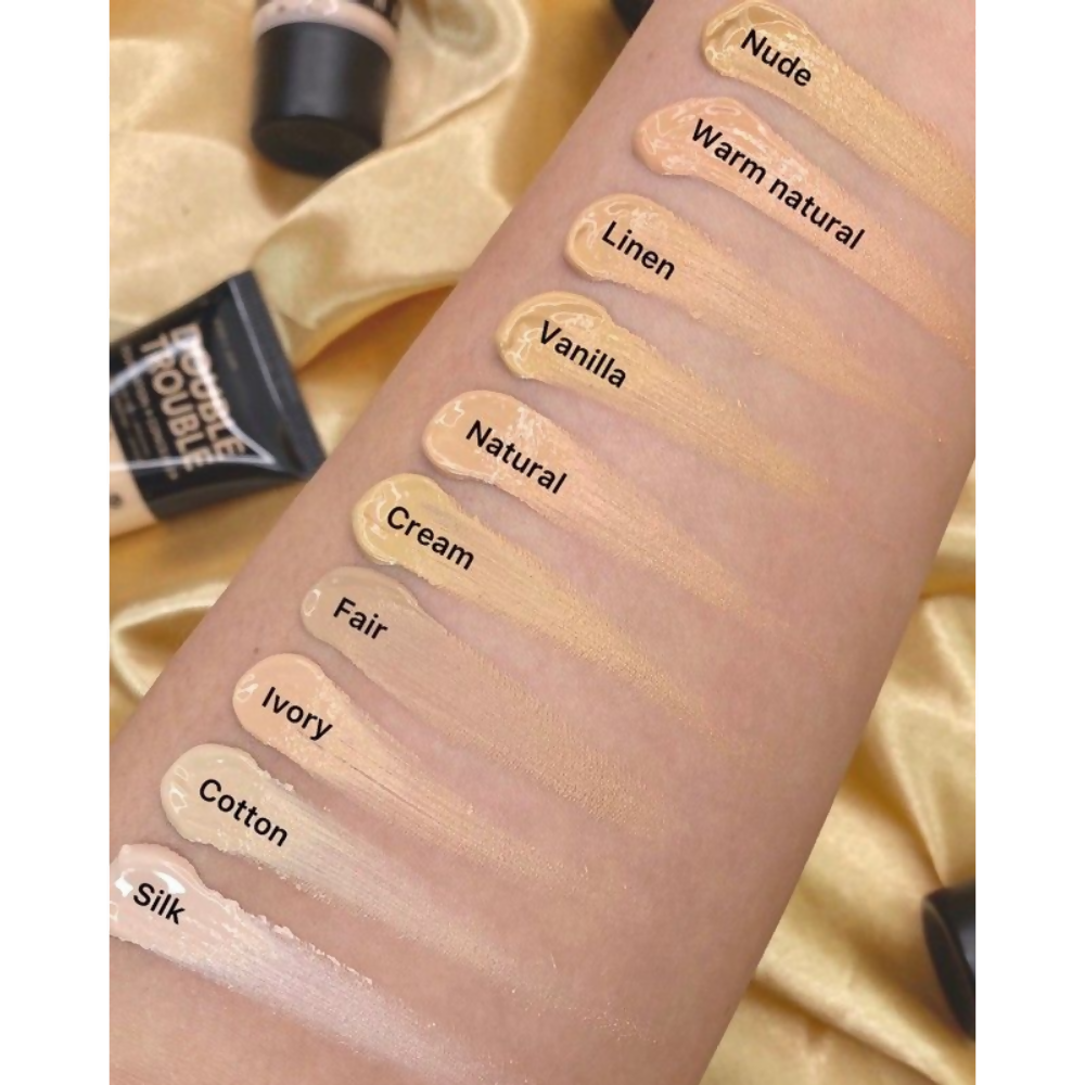 Rude Cosmetics Double Trouble Foundation + Concealer - Wheat 11