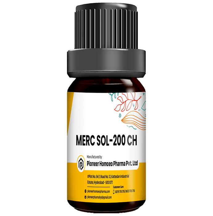 Homeotrade Pioneer Pharma Merc Sol Globules Pellets Multidose Pills 200 CH