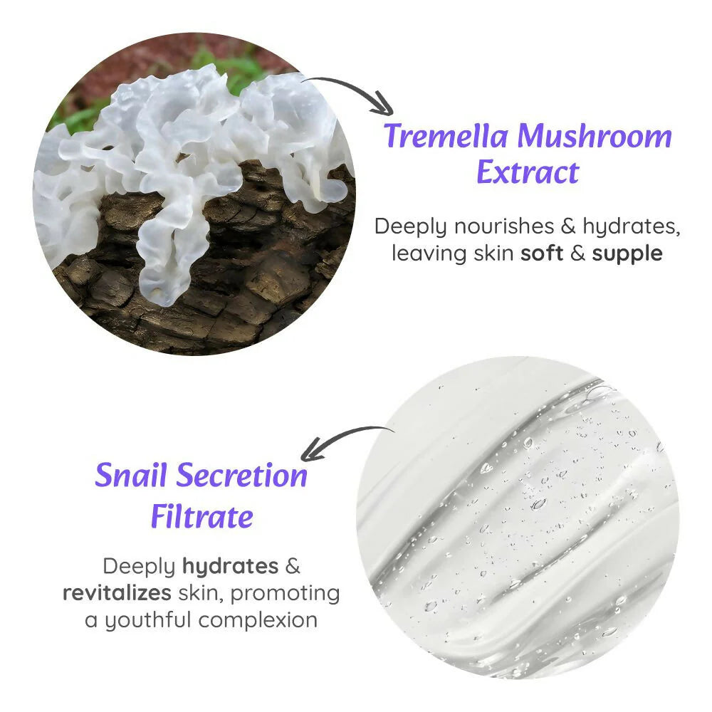 Wild Oak Korean Snail 96 Peptide Serum Glass Skin, Skin Hydration Hyper Pigmentation Anti-Aging & Wrinkles -30 ml