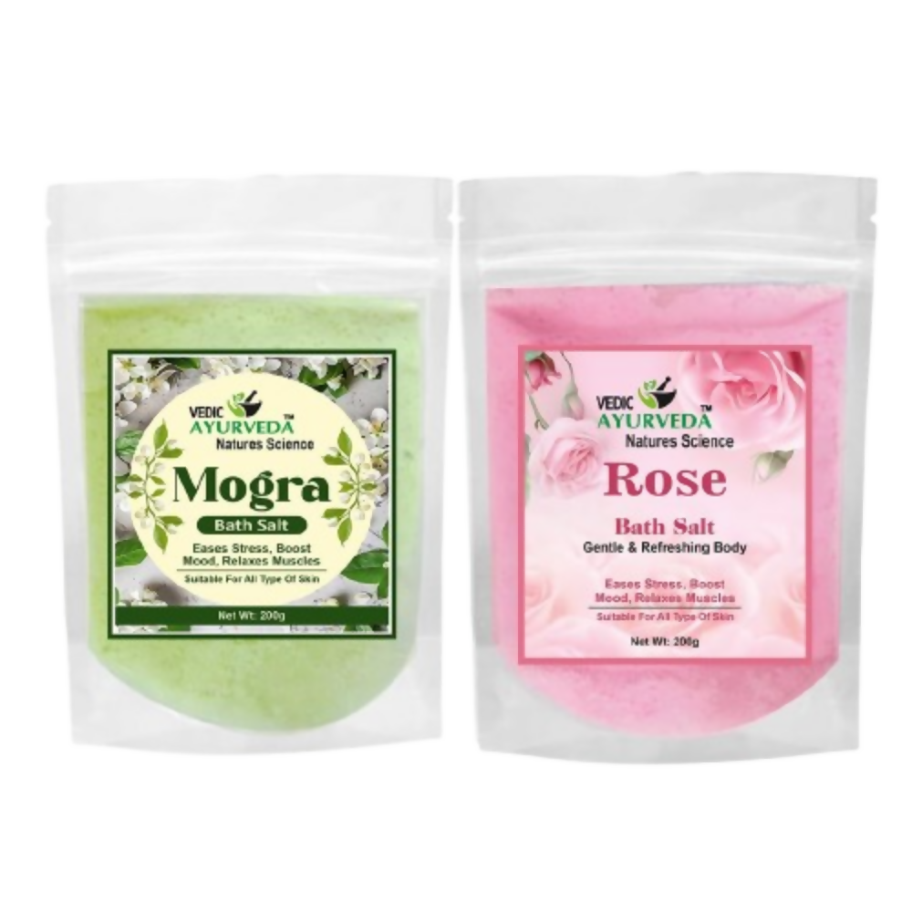 VedicAyurveda Mogra & Rose Bath Salt