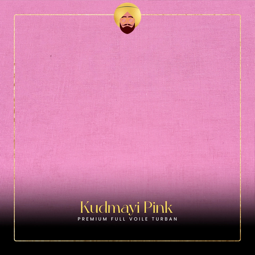 Kudmayi Pink | Premium Full Voile Turban