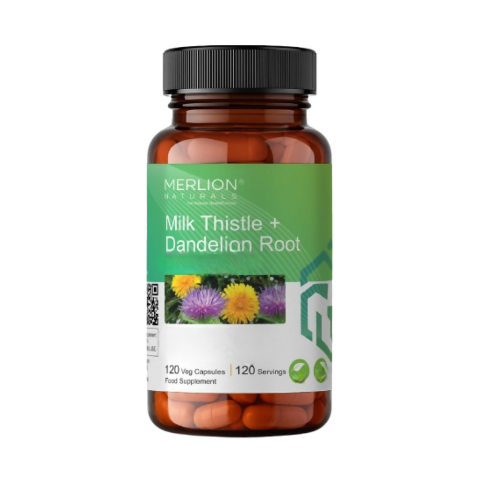 Merlion Naturals Milk Thistle and Dandelion Root Extract Capsules