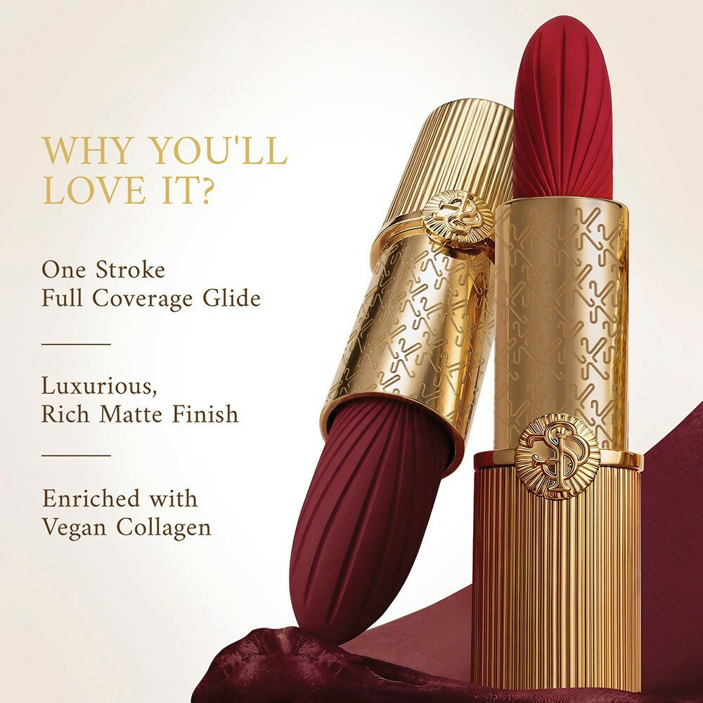 Kay Beauty x Falguni Shane Peacock Luxe Matte Lipstick - Peach Zardosi