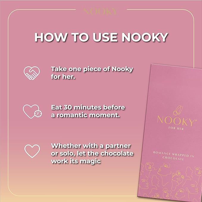 Nooky Dark Chocolate Bars For Her