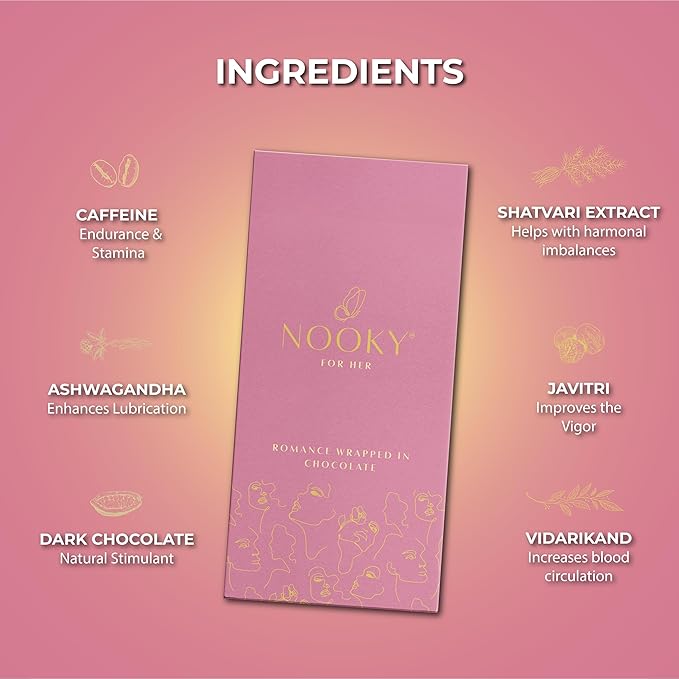 Nooky Dark Chocolate Bars For Her