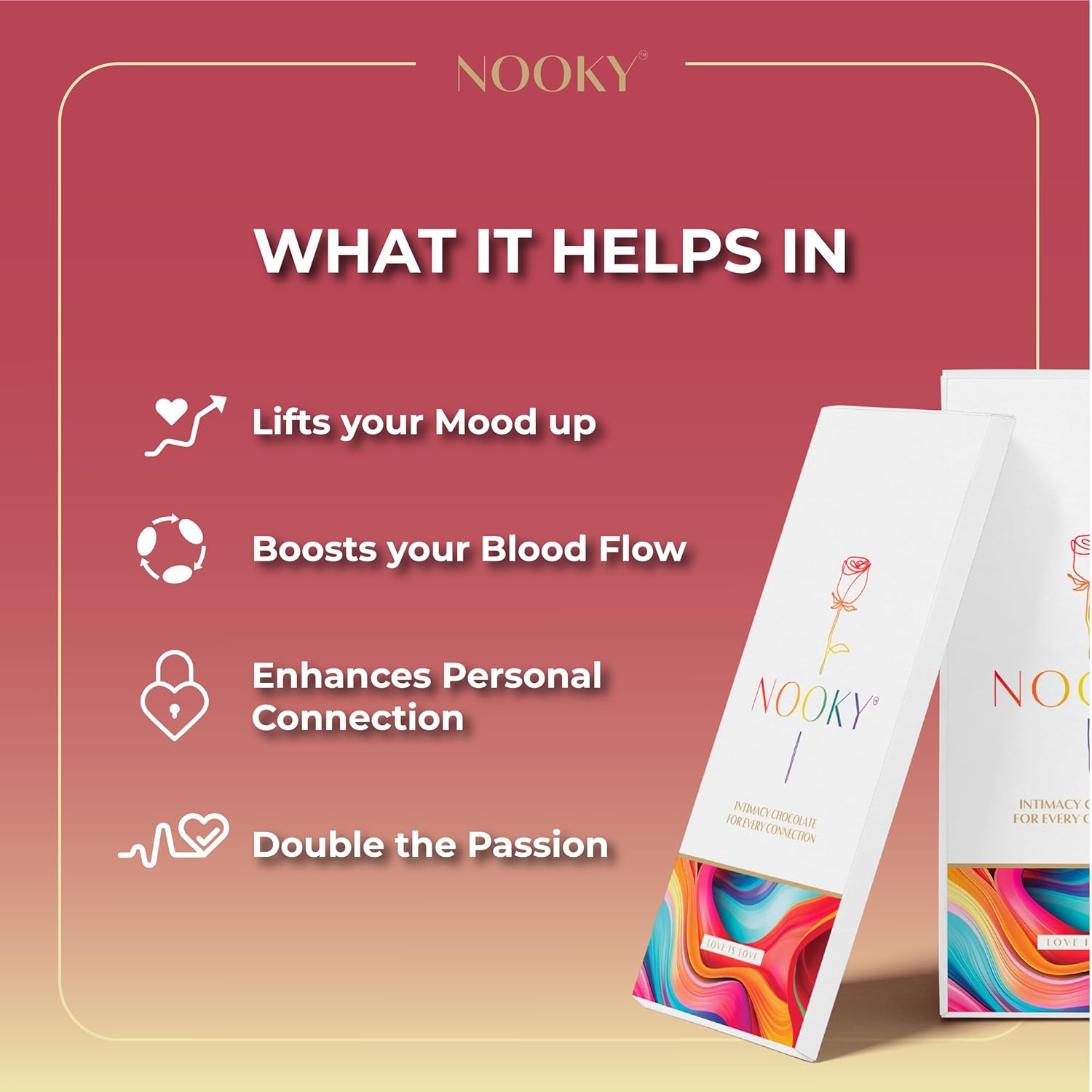 Nooky Premium Aphrodisiac Chocolate for LGBTQ+