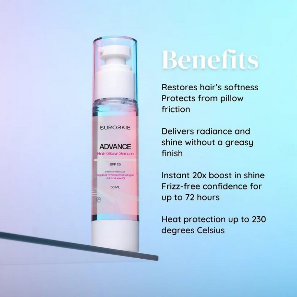 SUROSKIE Advance Glass Hair Serum For Shine & Frizz Control