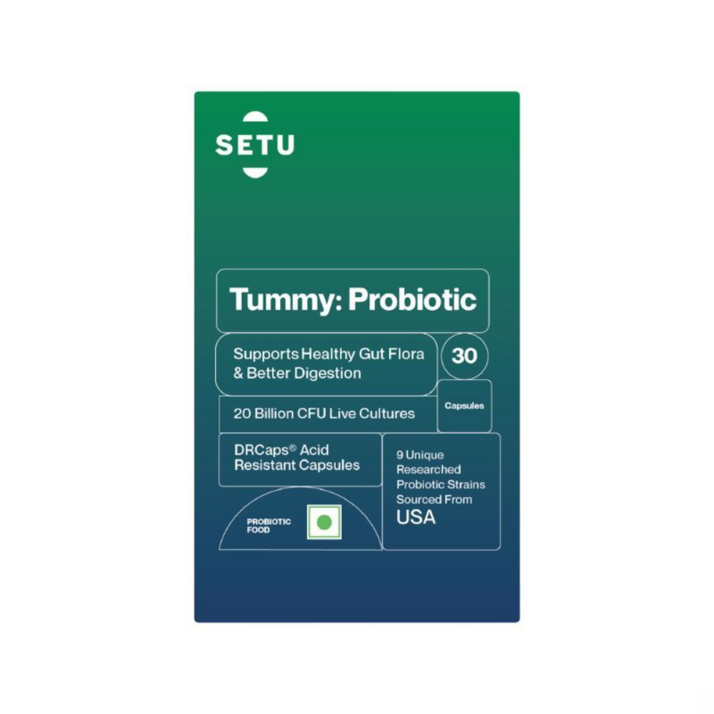 Setu Tummy Probiotics Naturally Fermented Capsules