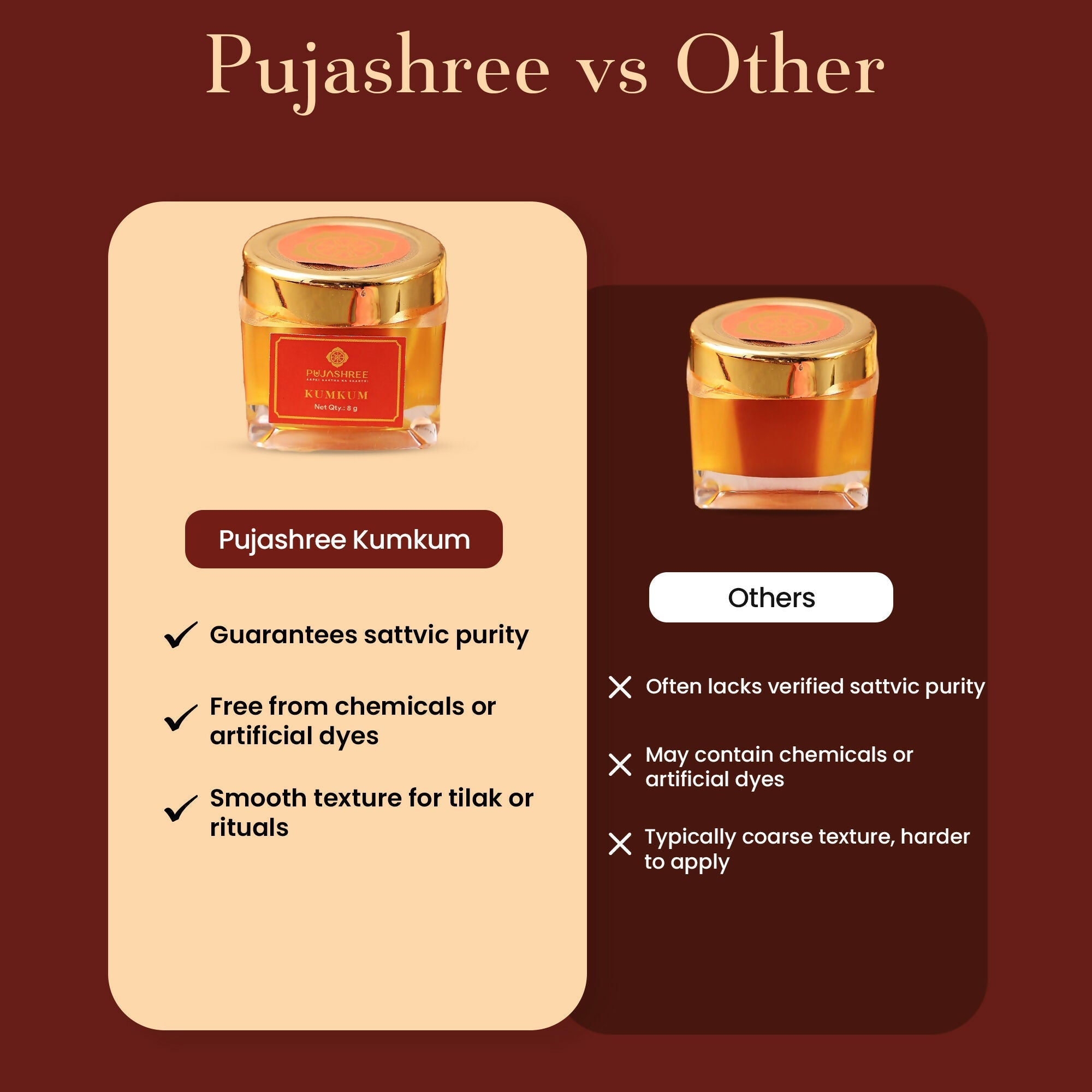 Pujashree KumKum – Pure Religious Tilak Powder for Daily Puja & Festivals