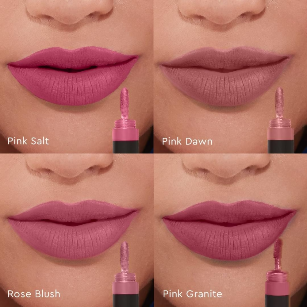Kiro Four Play Non-Stop Airy Matte Liquid Lip Stack – Paramount Pink