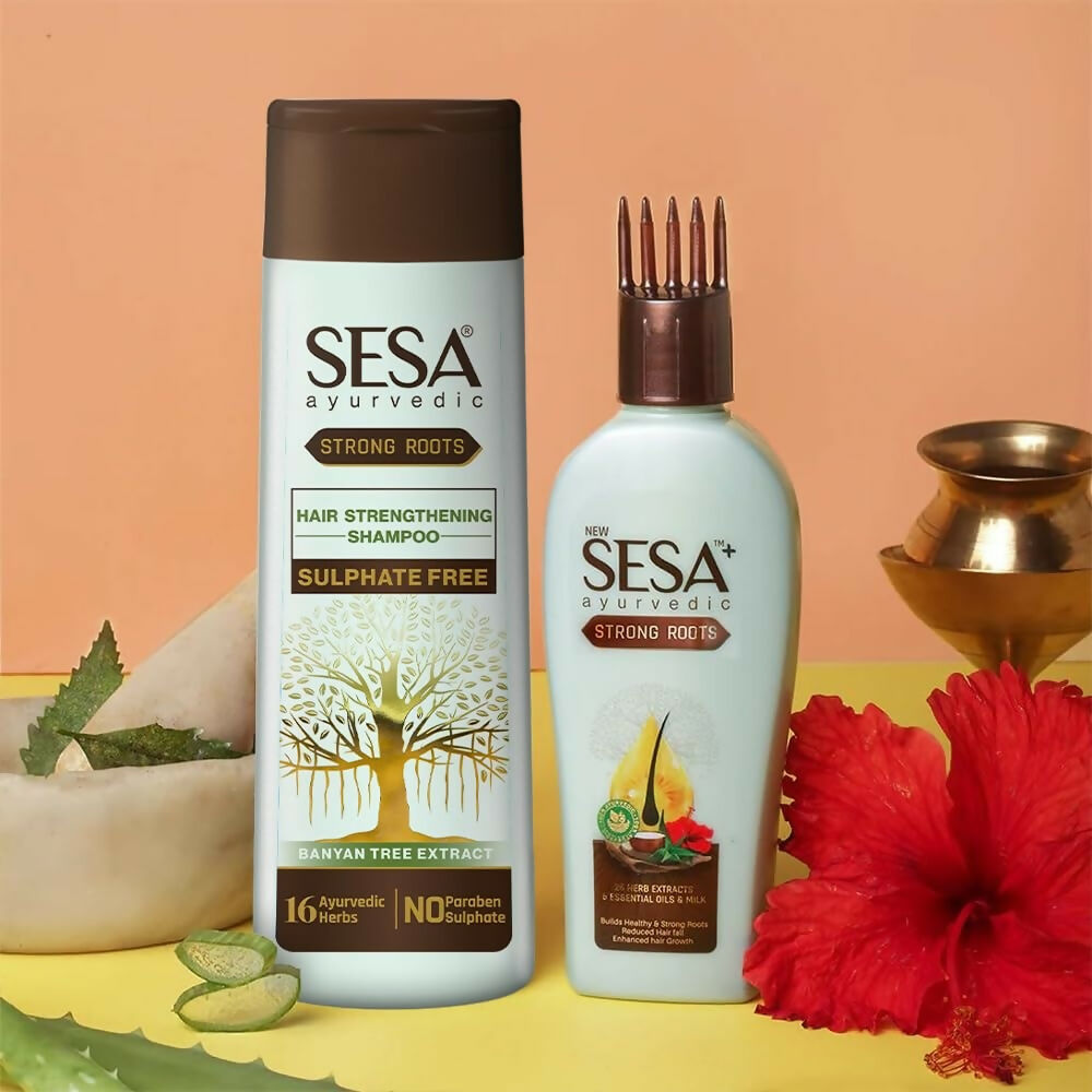 Sesa Strong Roots Sulphate Free Hair Strengthening Shampoo