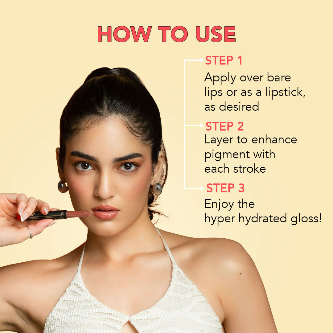 LoveChild By Masaba Gupta Shooting Star Hyper Hydrating Gloss Balm - Polar Pink
