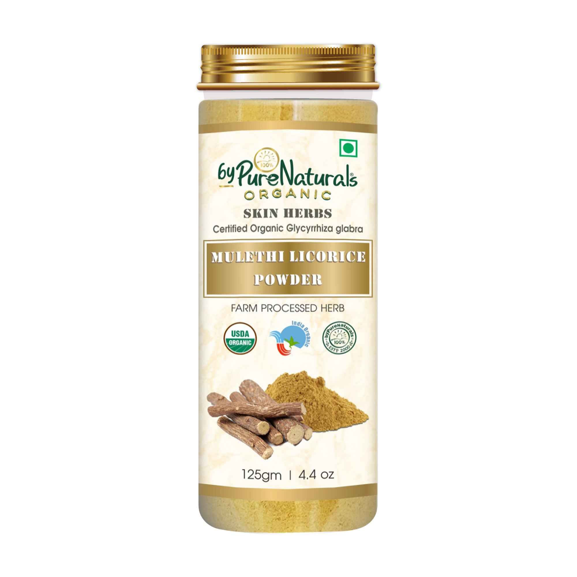 byPureNaturals Organic Mulethi Licorice Powder