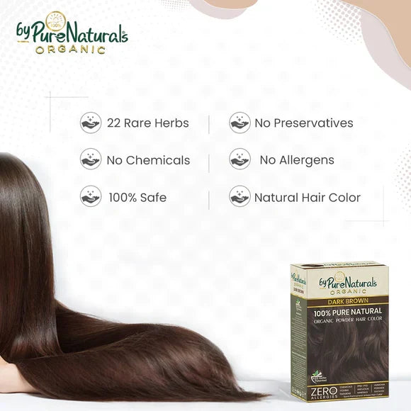 byPureNaturals Organic Pure Natural Powder Hair Colour - 9Bg Burgundy