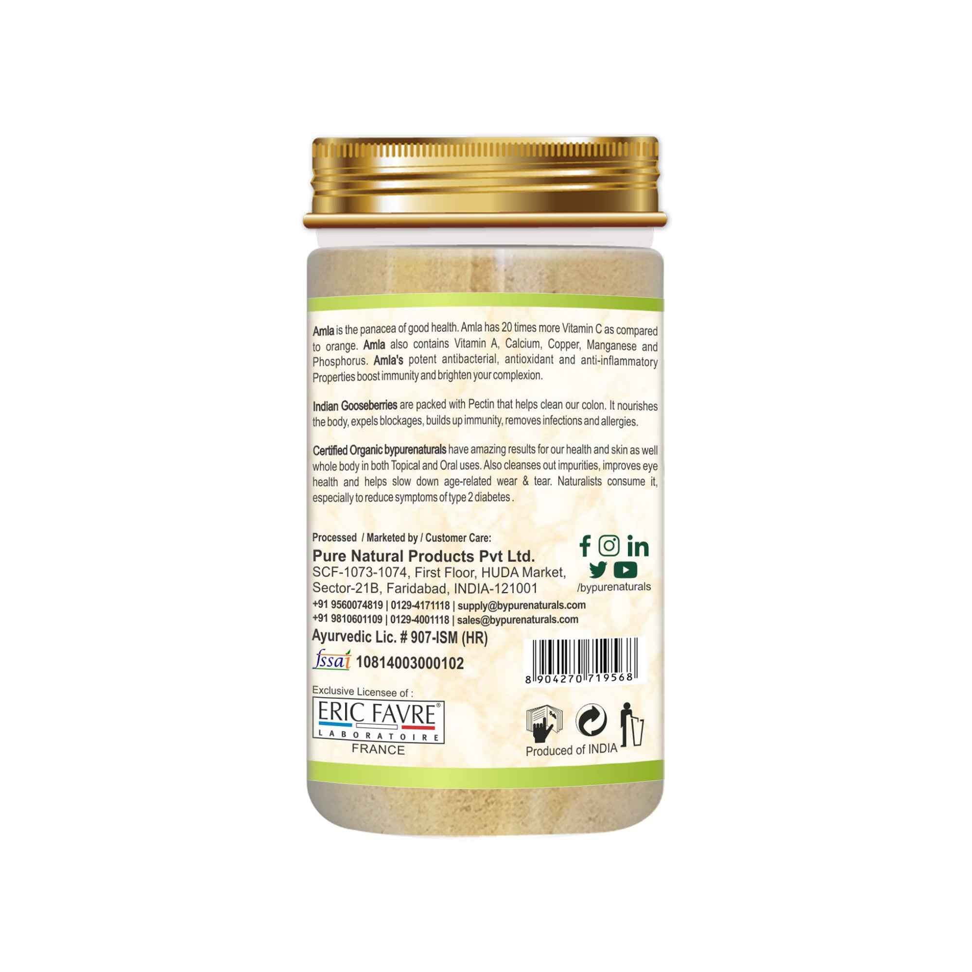 byPureNaturals Organic Amla Powder