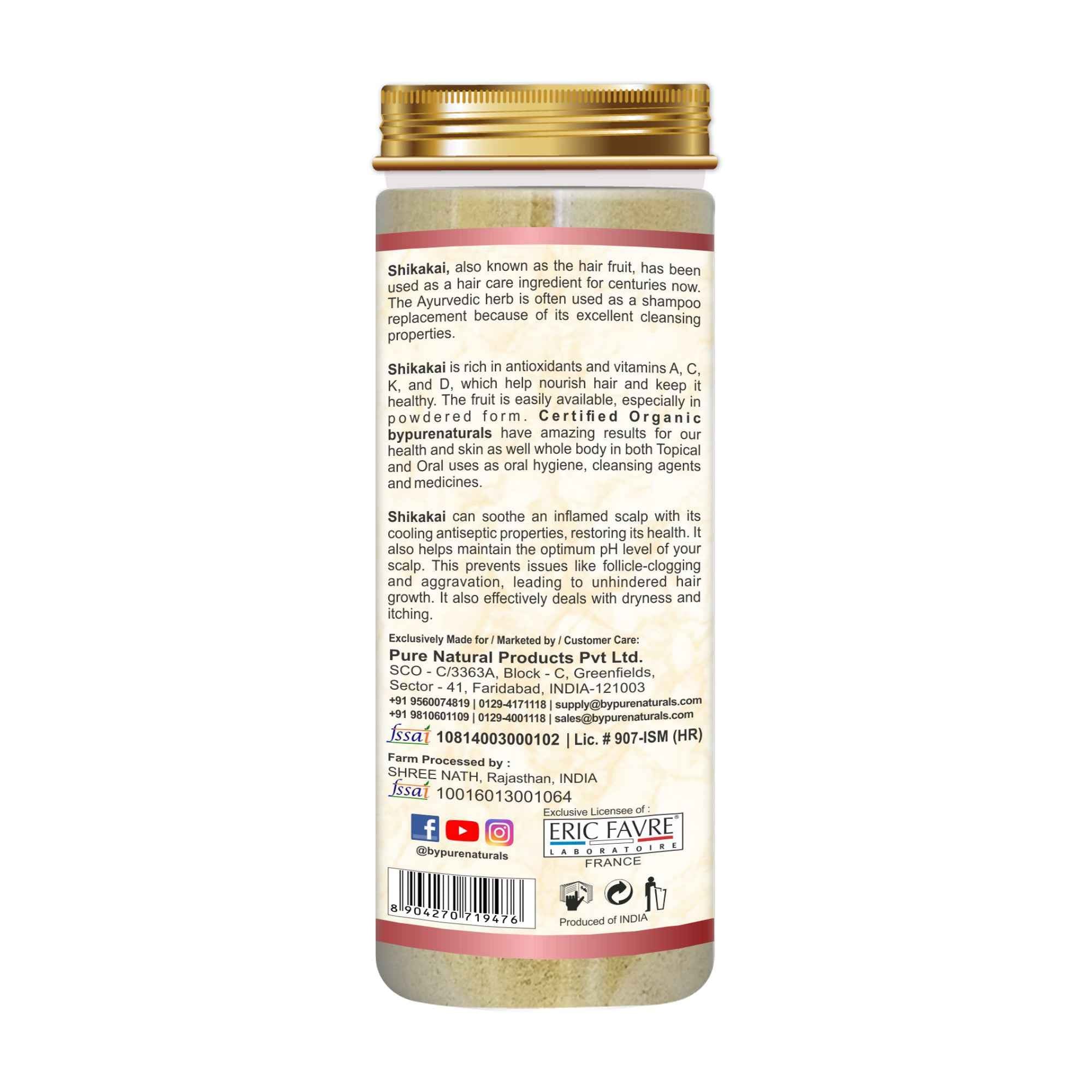 byPureNaturals Organic Red Shikakai Powder