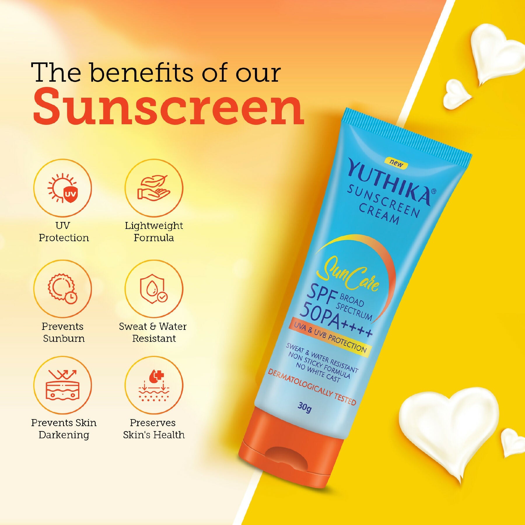 Yuthika Sunscreen Lotion SPF 50 PA+++