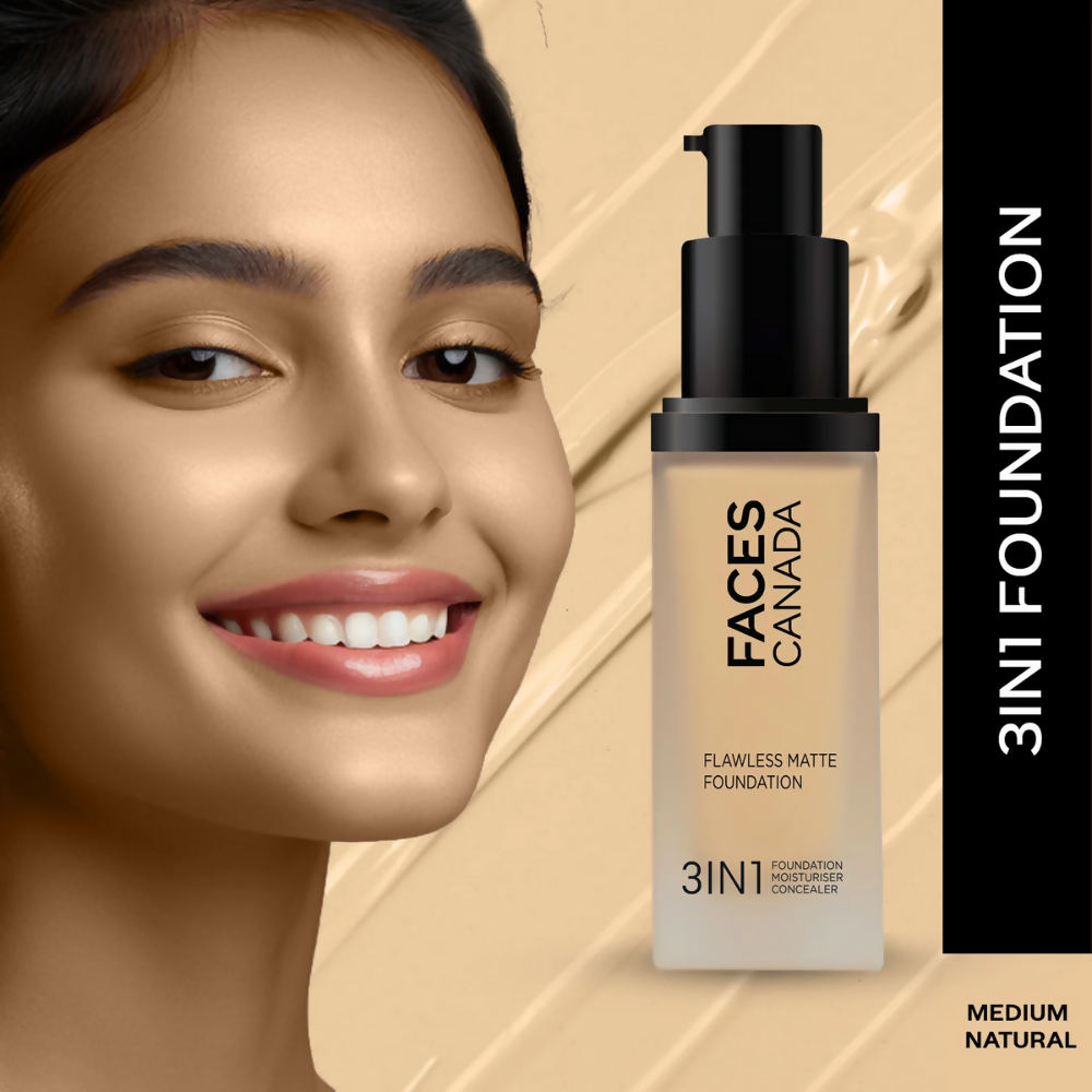 Faces Canada Flawless Matte Foundation - Medium Natural 022