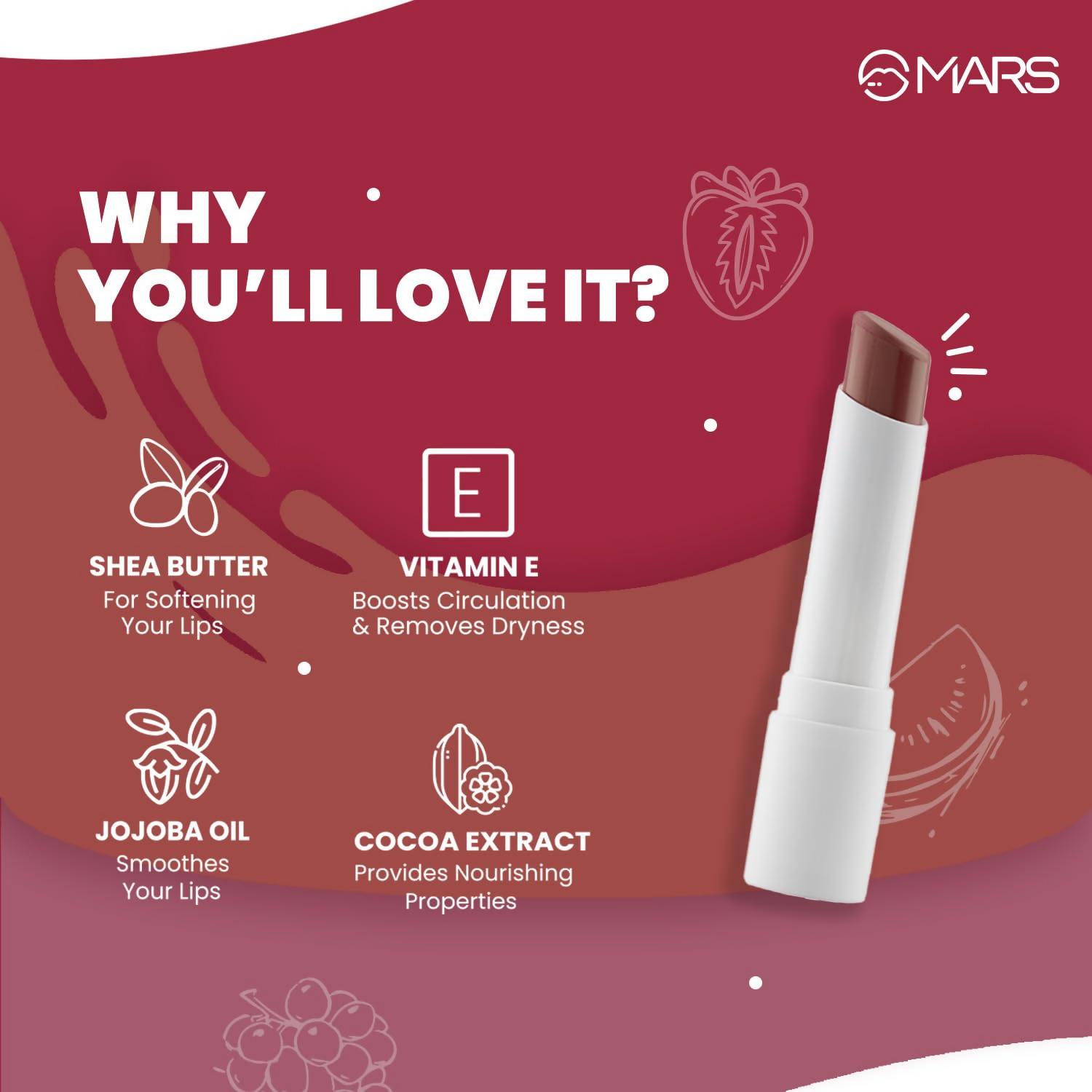 MARS Cosmetics Aqua Splash Tinted Lip Balm - Grapefruit