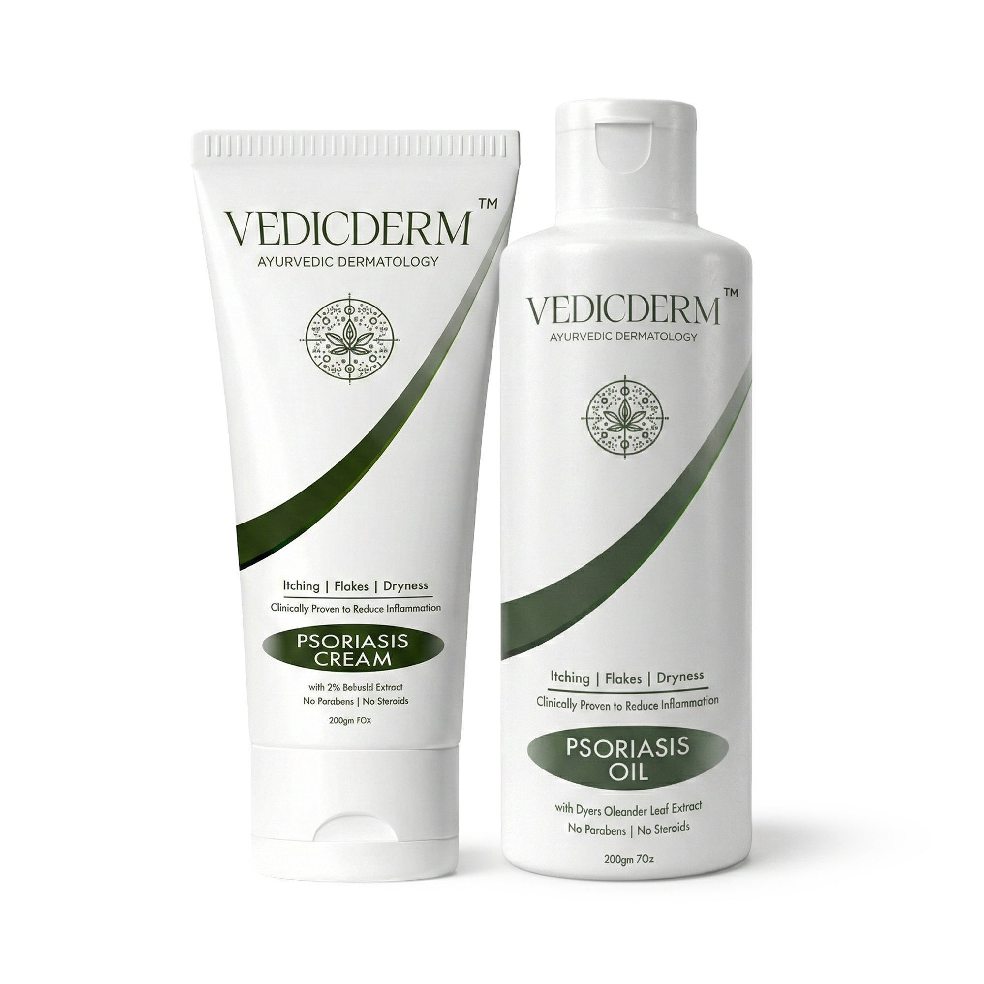VedicDerm Sensitive Skin Bundle for Psoriasis, Eczema, Atopic Dermatitis