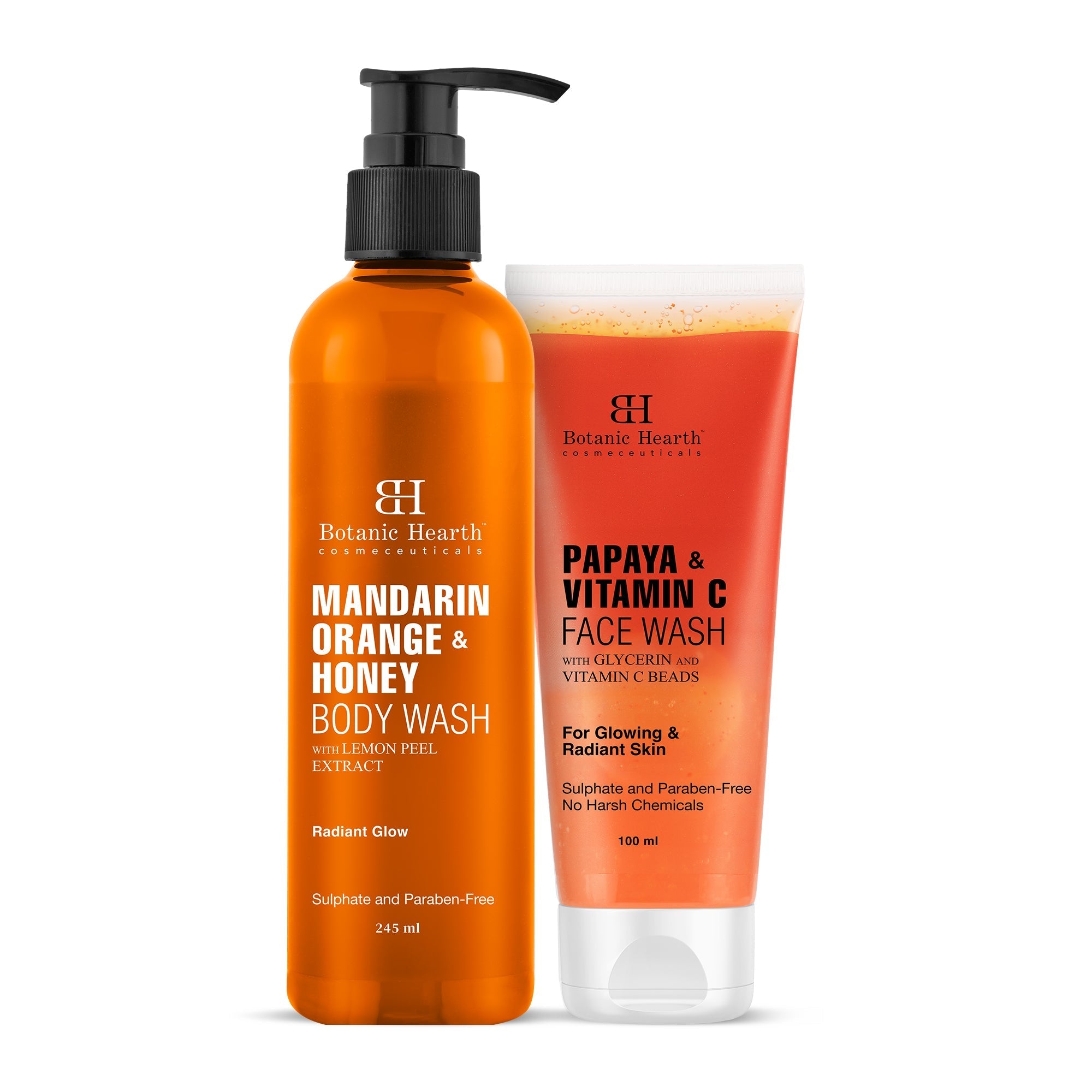 Botanic Hearth Orange Body Wash & Papaya Facewash
