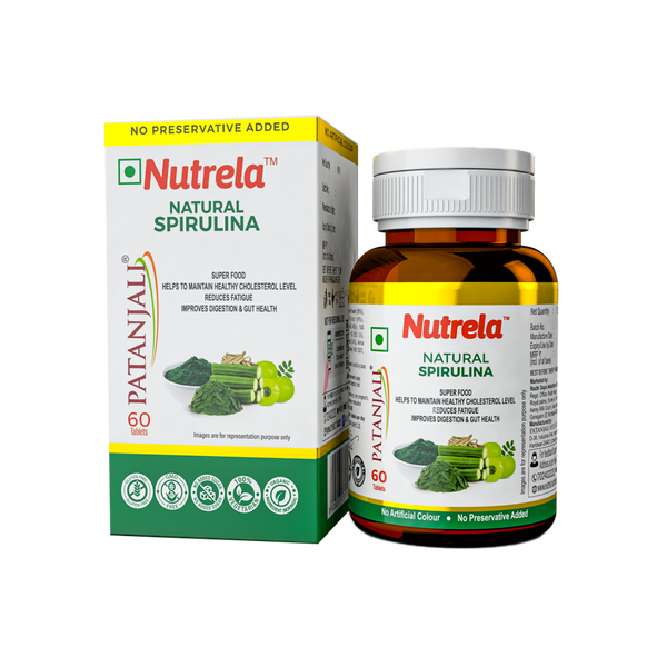 Patanjali Nutrela Spirulina Tablets with Ashwagandha