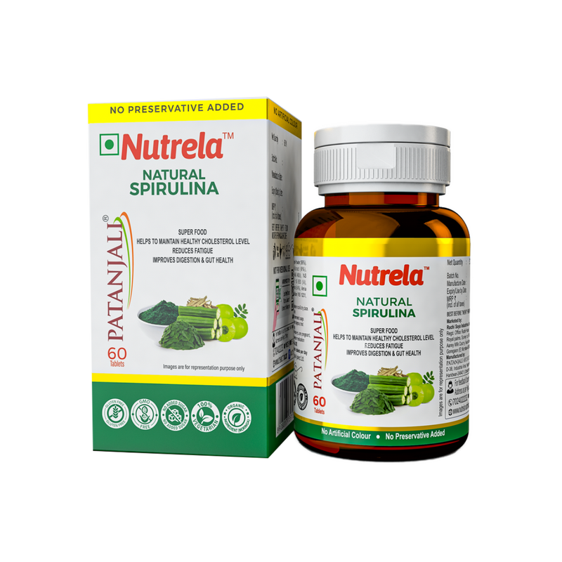 Patanjali Nutrela Spirulina Tablets with Ashwagandha