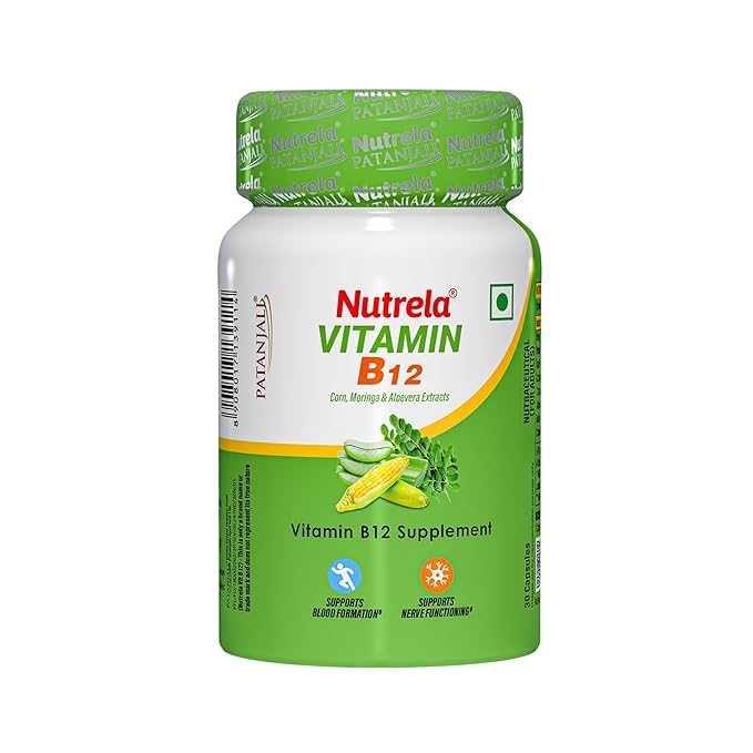 Patanjali Nutrela Vitamin B12 Bio-Fermented Capsules