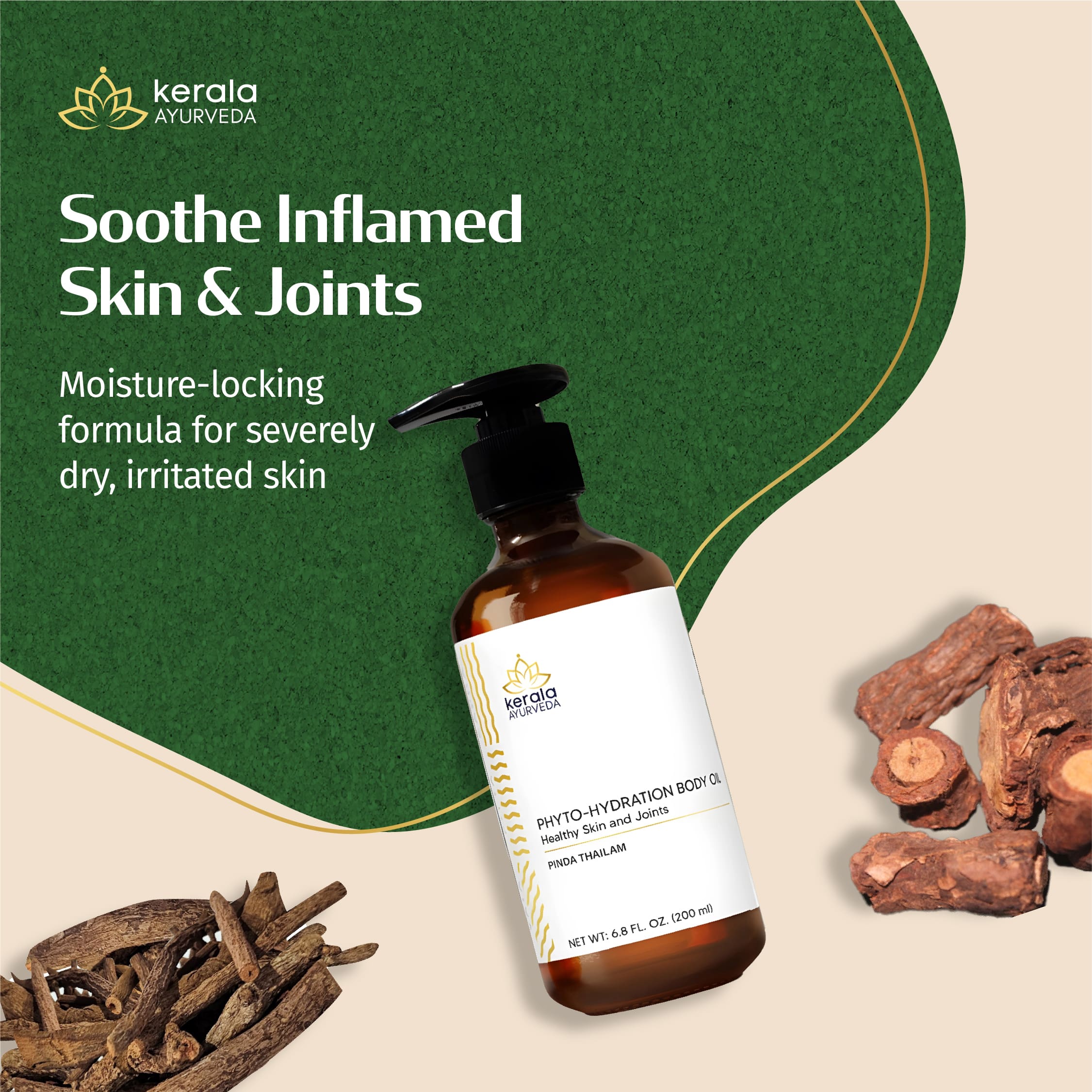 Kerala Ayurveda USA Phyto-Hydration Body Oil - Pinda Thailam