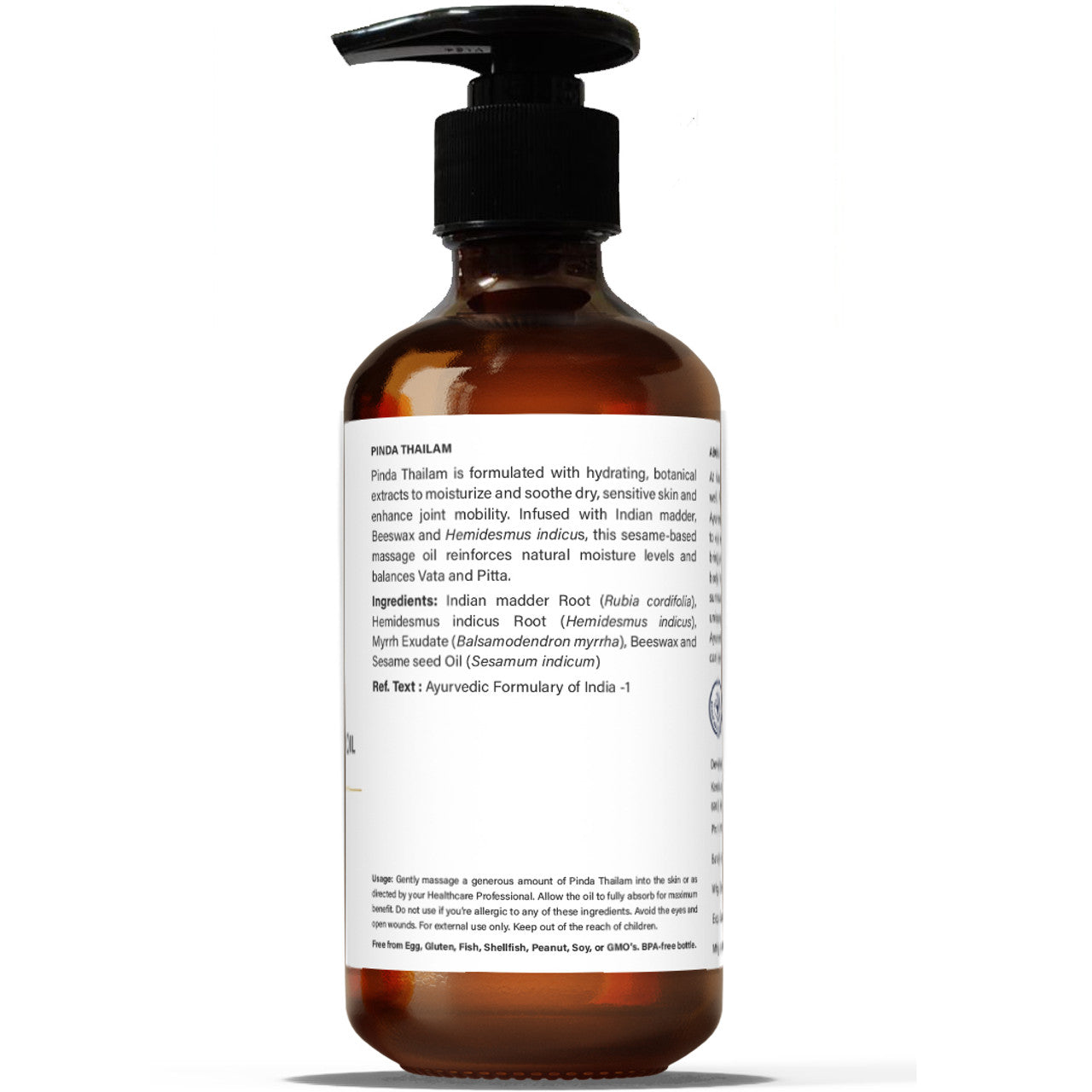 Kerala Ayurveda USA Phyto-Hydration Body Oil - Pinda Thailam