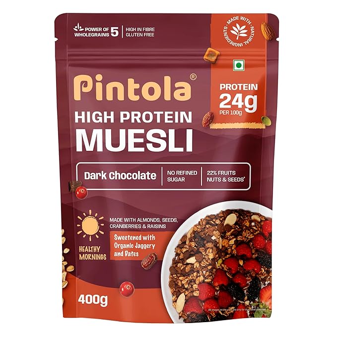 Pintola High Protein Muesli Dark Chocolate & Cranberry 400g