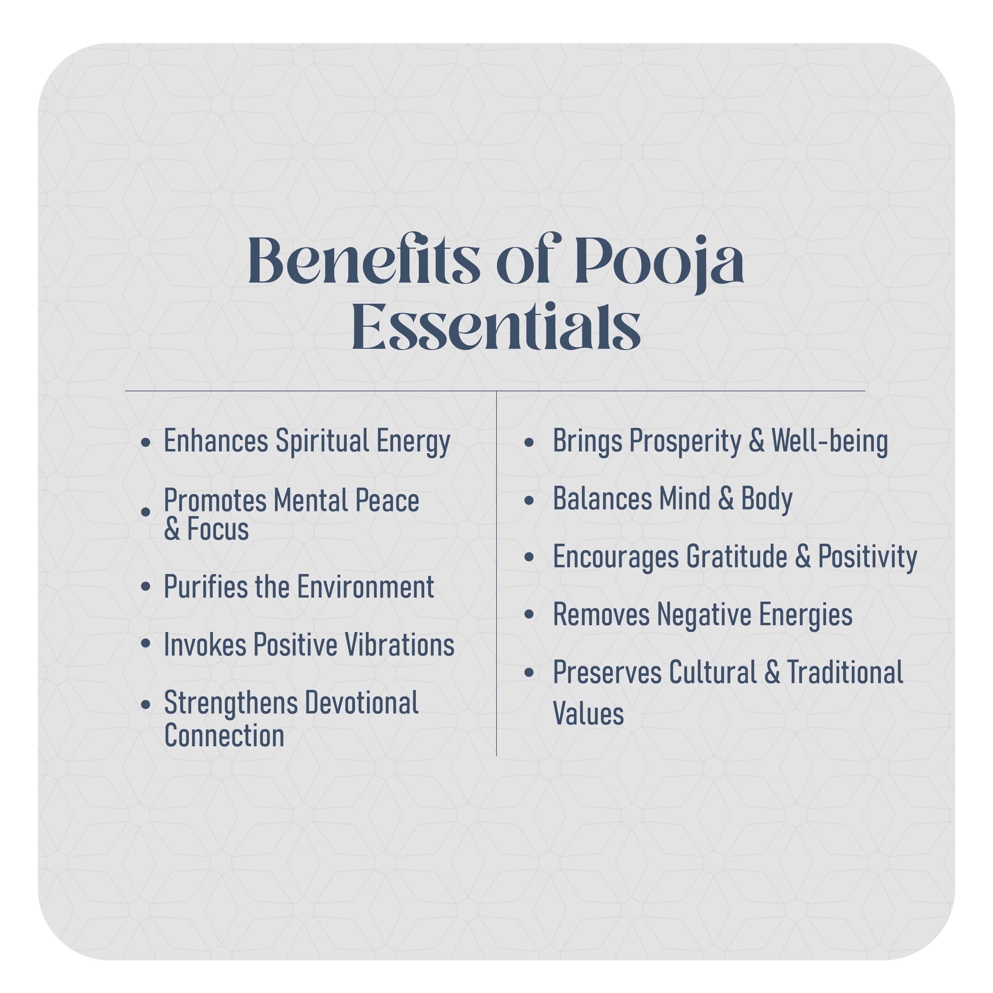 Health Smith Pure Copper Pooja Thali Set - 5 Items | Pooja Thali Set with 1 Plate, 1 Kalash, 1 Fullpatra, 1 Pali, and 1 Niranjan