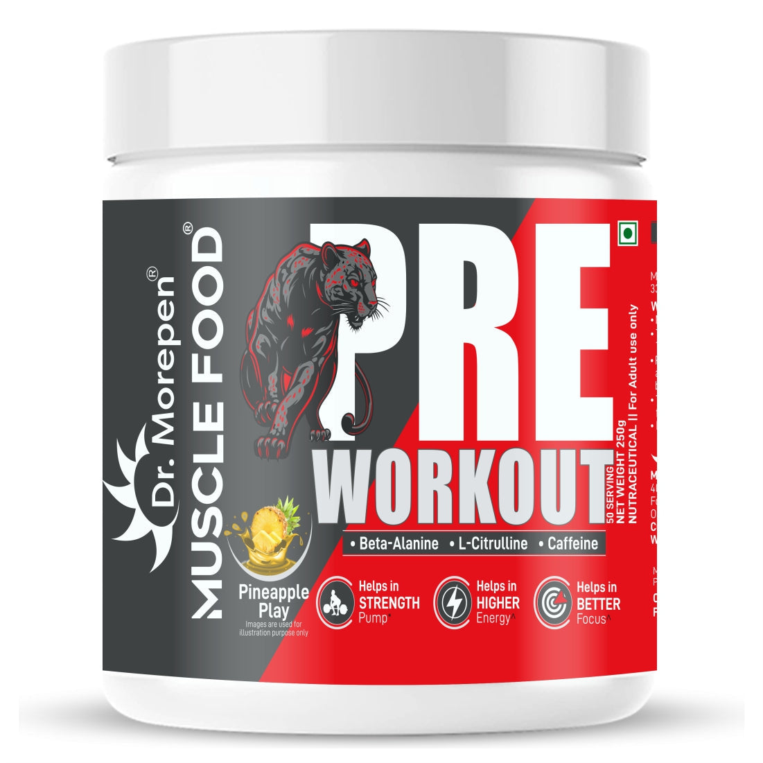 Dr Morpen Muscle Food Pre-Workout (Pineapple Play)
