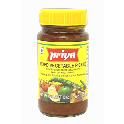 Priya Mixed Vegetable Pickle 300g